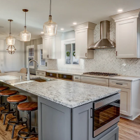 Kitchen remodel in progress showing custom cabinetry installation by i BUILD KC